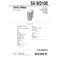 SONY SAWD100 Service Manual