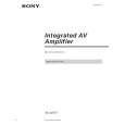 SONY TAAV571 Owner's Manual