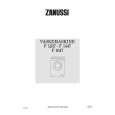 ZANUSSI F1647 Owner's Manual