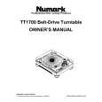 NUMARK TT1700 Owner's Manual