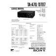 SONY TAD707 Service Manual