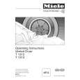 MIELE T1313 Owner's Manual