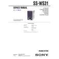 SONY SSWS31 Service Manual