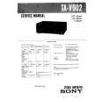 SONY TAV902 Service Manual