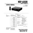 SONY MDP-A800K Service Manual