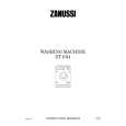 ZANUSSI ZT1014 Owner's Manual