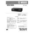 SONY TCWR800 Service Manual