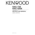 KENWOOD KAC726 Owner's Manual