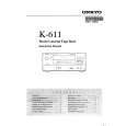 ONKYO K-611 Owner's Manual