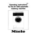 MIELE W1065 Owner's Manual