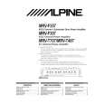 ALPINE MRVF307 Owner's Manual