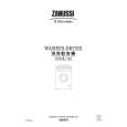 ZANUSSI WBU95 Owner's Manual
