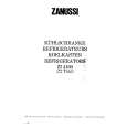 ZANUSSI ZI4160 Owner's Manual