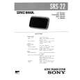 SONY SRS22 Service Manual