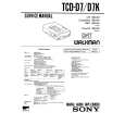 SONY TCDD7/K Service Manual