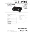 SONY TCDD10PROII Service Manual