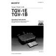 SONY TGV-1B Owner's Manual