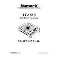 NUMARK TT-1510 Owner's Manual