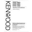 KENWOOD KRC660 Owner's Manual