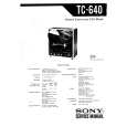 SONY TC640 Service Manual