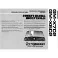 PIONEER GMX702 Owner's Manual