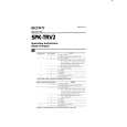 SONY SPKTRV2 Owner's Manual