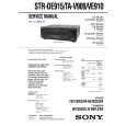 SONY TAV909 Service Manual