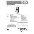 SONY FD-40A Service Manual