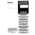CLARION AXZ613R Owner's Manual