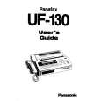 PANASONIC UF130 Owner's Manual