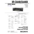 SONY XRCA440 Service Manual