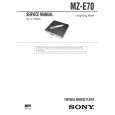 SONY MZE70 Service Manual