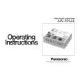 PANASONIC AWRP505 Owner's Manual