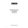 ZANUSSI CZF145W Owner's Manual