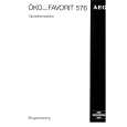 AEG FAV576WDK Owner's Manual
