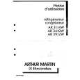 ARTHUR MARTIN ELECTROLUX AR3912W Owner's Manual