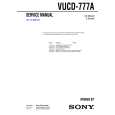 SONY VUCD777A Service Manual
