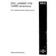 AEG LAV4780T Owner's Manual