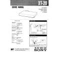 SONY XT20 Service Manual