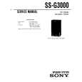 SONY SS-G3000 Service Manual