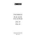 ZANUSSI ZXL65X Owner's Manual