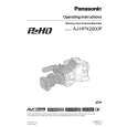PANASONIC AJHPX2000 Owner's Manual