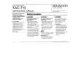 KENWOOD KAC715 Owner's Manual