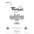 WHIRLPOOL SF332BERW5 Parts Catalog