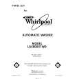 WHIRLPOOL LA5800XTG0 Parts Catalog