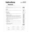 PANASONIC WVBP5564 Owner's Manual