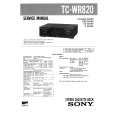 SONY TCWR820 Service Manual