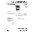 SONY HCDRXD9 Service Manual