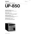 SONY UP-850 Owner's Manual