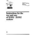 ZANUSSI ZG951 Owner's Manual
